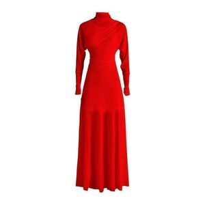 Proenza Schouler Women's Red Long Sleeve Crepe Jersey Maxi Dress Size 12 NWOT